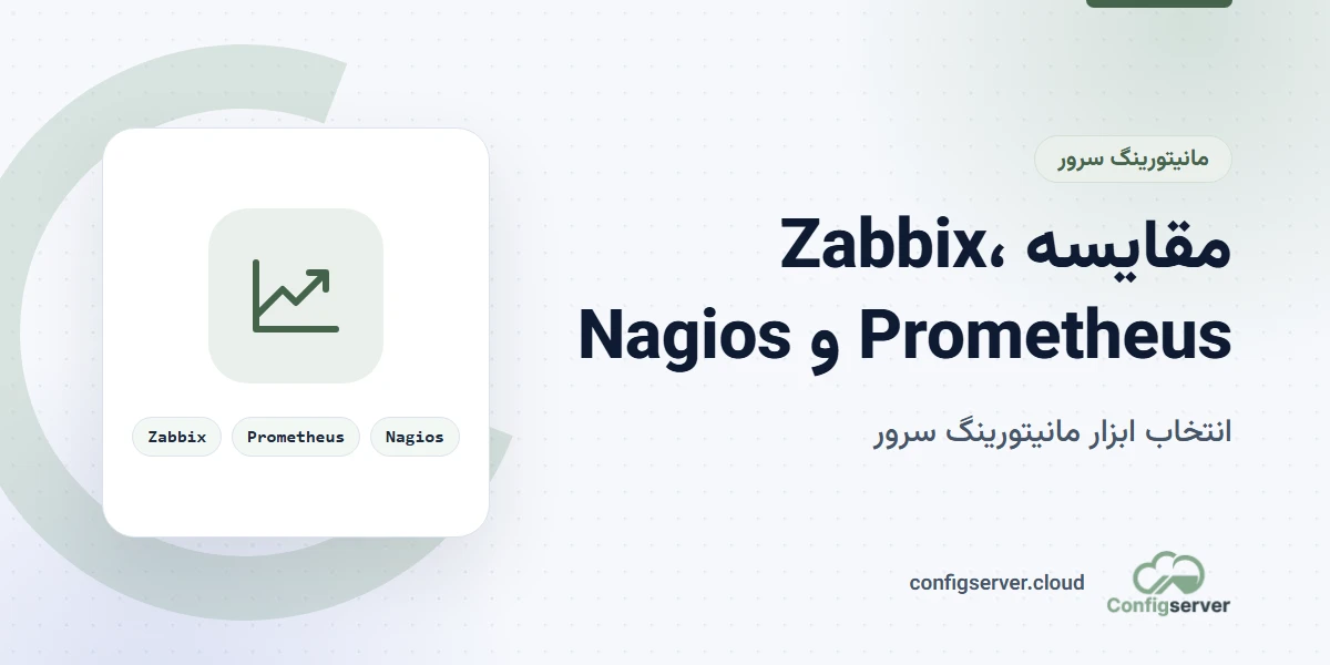 مقایسه Zabbix، Prometheus و Nagios برای مانیتورینگ سرور