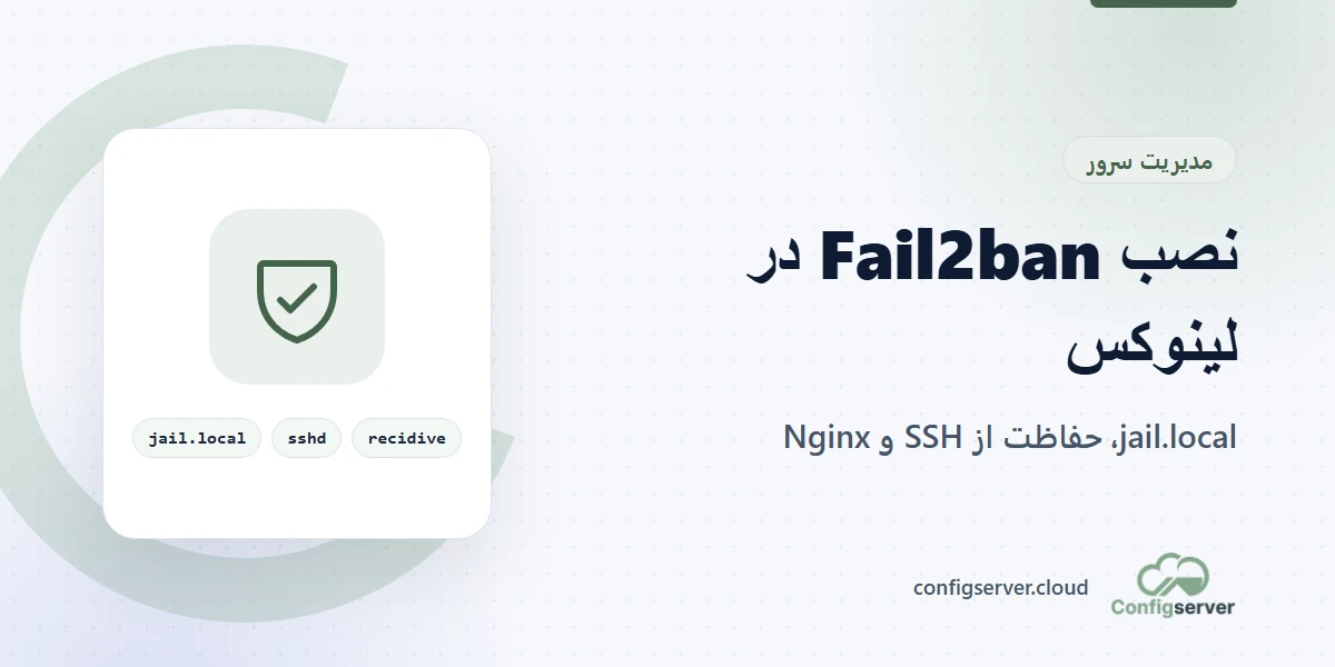 نصب و تنظیم Fail2ban برای جلوگیری از حدس رمز SSH